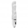 Белый волнообразный вибратор Purrfect Silicone Deluxe Vibe - 15 см.