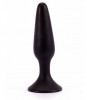 Чёрная анальная пробка с ограничительным основанием Lure ME Silicone Anal Plug - 12,1 см.