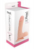 Телесный фаллоимитатор с мошонкой Dildo Real Rapture - 23 см.