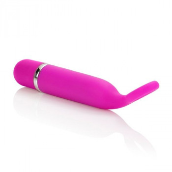 Розовый мини-вибромассажер Lia Mini Massager Plesure O - 11,5 см.