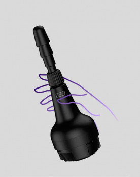 Черный полый фаллоимитатор для Kiiroo Keon - 19,1 см.