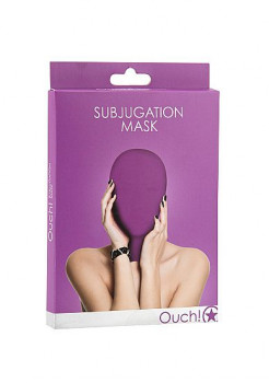Закрытая фиолетовая маска на лицо Subjugation