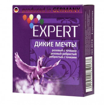Презервативы с точками и ребрами Expert 