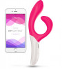Розовый вибромассажёр с клиторальным отростком We Vibe Nova Pink - 21,5 см.