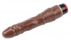 Коричневый вибратор-реалистик 8.8” Vibe Cock - 21,5 см.