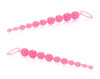 Розовая анальная цепочка X-10 Beads - 28 см.