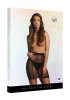 Юбка в сетку с высокой талией High-waist Fishnet Skirt, черный