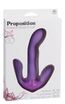 Фиолетовый стимулятор g-точки с дополнительными отростками Proposition G-Spot Stimulator
