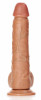 Телесный фаллоимитатор Straight Realistic Dildo Balls Suction Cup 10 - 28 см.