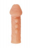 Телесная закрытая насадка с шишечками Cock Sleeve 008 Size L - 17,6 см.