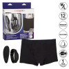 Черные трусы-боксеры с вибромассажером Remote Control Panty Set M/L, черный
