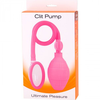 Розовая помпа для клитора Clit Pump