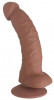 Коричневый фаллоимитатор Seducer Bended Lust - 18,5 см.