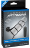 Чёрная вибронасадка Beginners Silicone Power Cage - 12 см.