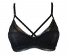 Стильный бюстгальтер-бралетт Diamond Mesh Non Wired Padded Bralette, черный