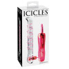 Стеклянный вибратор Icicles № 4 - 17,8 см.